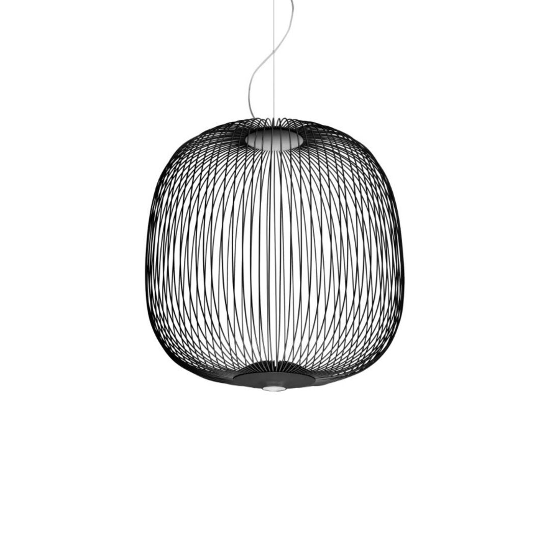 Foscarini  Pendelleuchte Spokes 2 von Foscarini Bluetooth - Casambi App, Schwarz, Klein