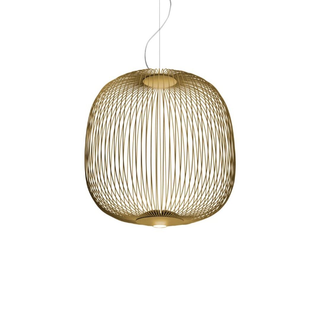 Foscarini  Pendelleuchte Spokes 2 von Foscarini On-Off, Gold, Klein