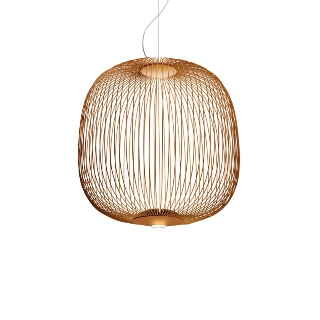 Foscarini  Pendelleuchte Spokes 2 von Foscarini Bluetooth - Casambi App, Kupfer, Basic