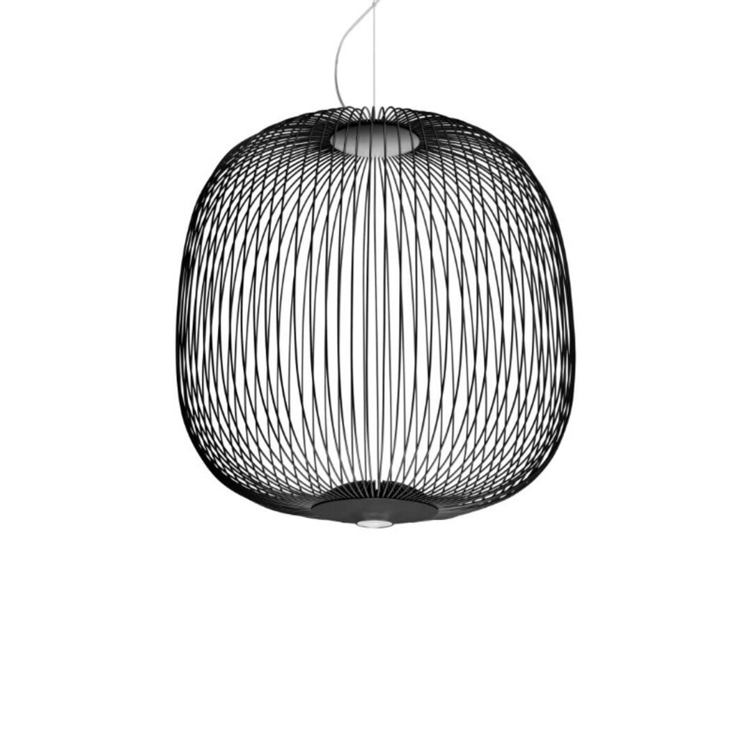 Foscarini  Pendelleuchte Spokes 2 von Foscarini Bluetooth - Casambi App, Schwarz, Mittel