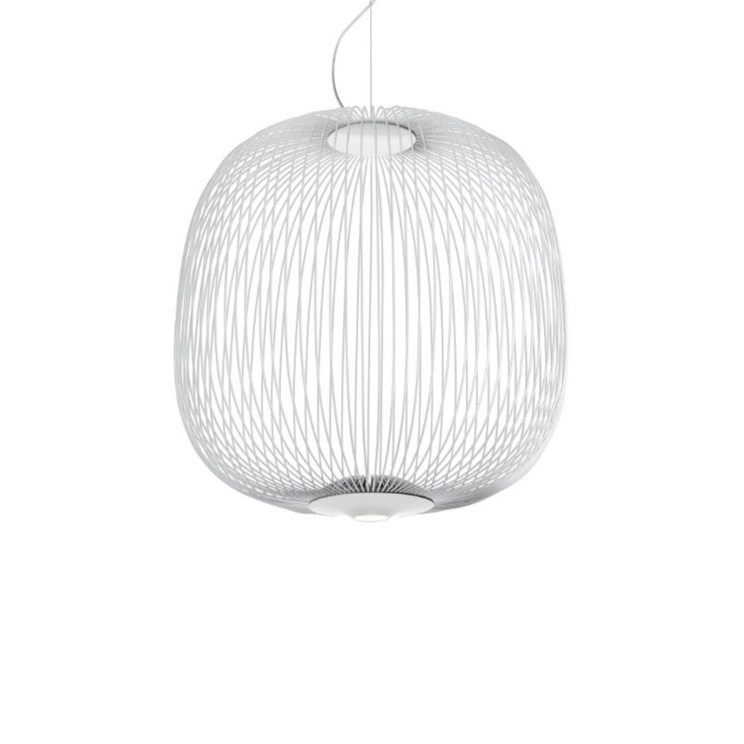 Foscarini  Pendelleuchte Spokes 2 von Foscarini Bluetooth - Casambi App, Weiss, Mittel