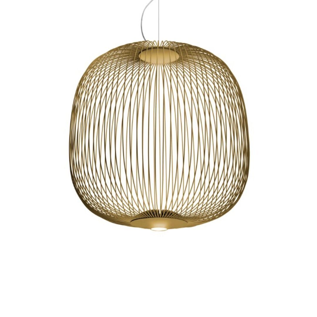 Foscarini  Pendelleuchte Spokes 2 von Foscarini Bluetooth - Casambi App, Gold, Gross