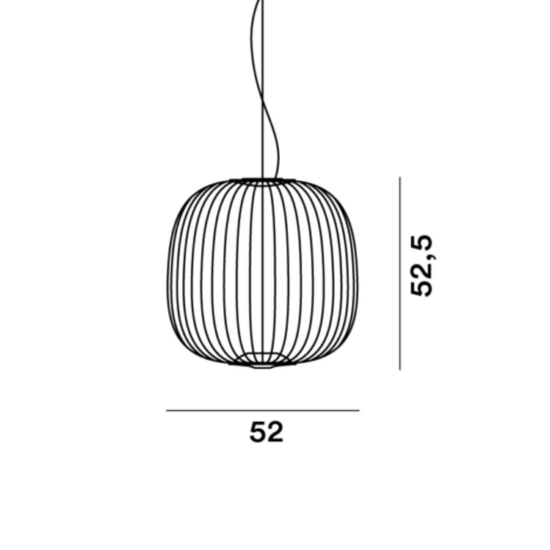 Foscarini  Pendelleuchte Spokes 2 von Foscarini Bluetooth - Casambi App, Graphit, Mittel-1