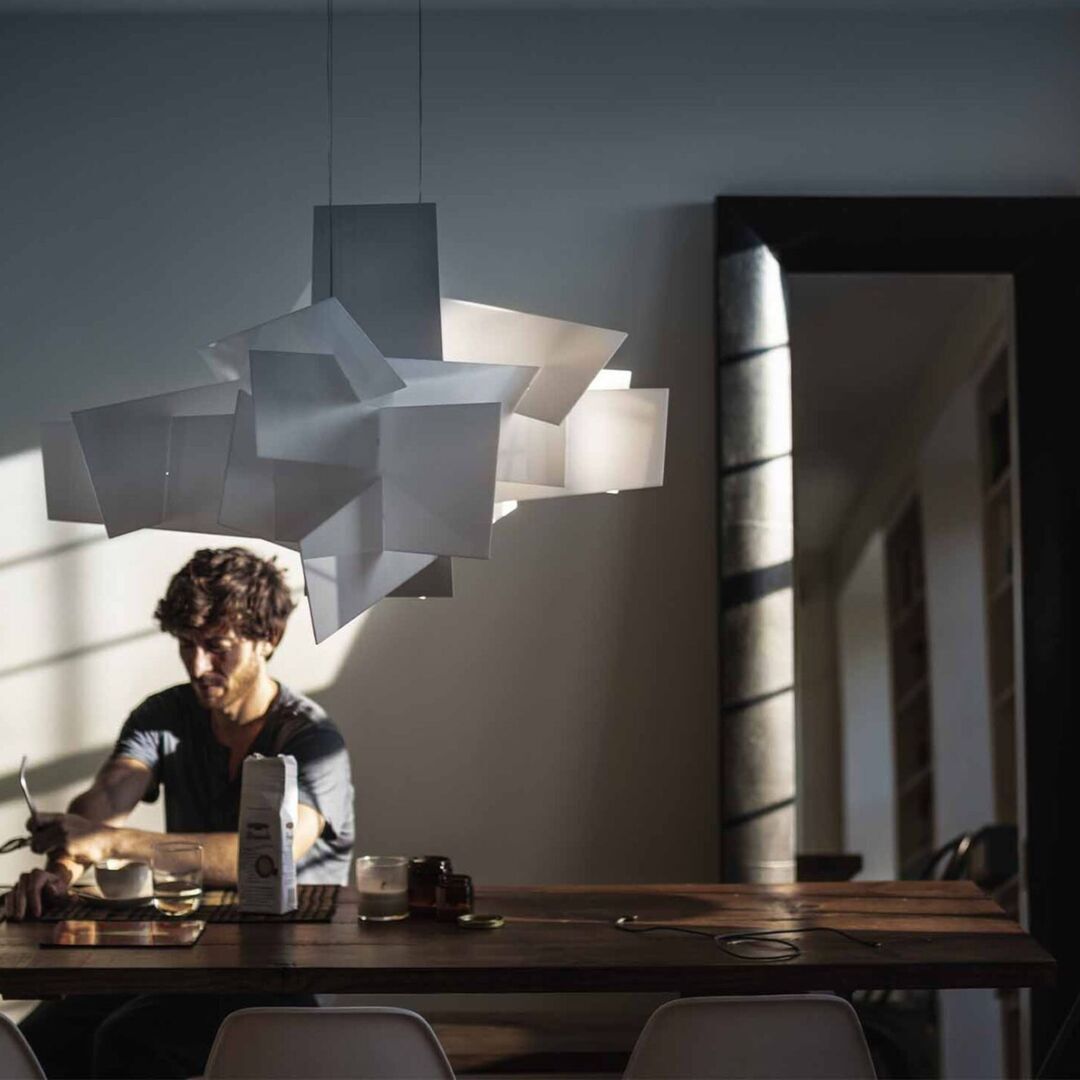 Foscarini Pendelleuchte Big Bang L-XL von Foscarini Weiss, XL-1