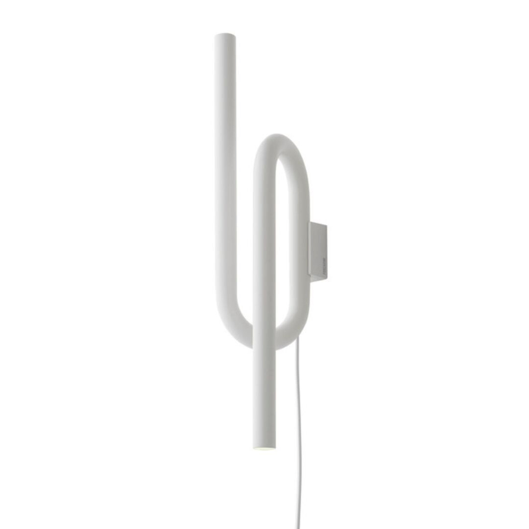 Foscarini Wandleuchte Tobia mit Stecker von Foscarini Weiss