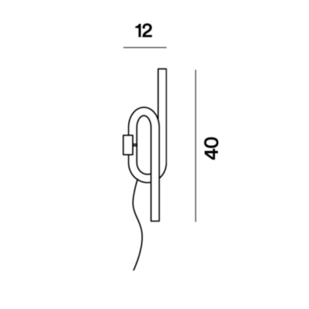Foscarini Wandleuchte Tobia mit Stecker von Foscarini