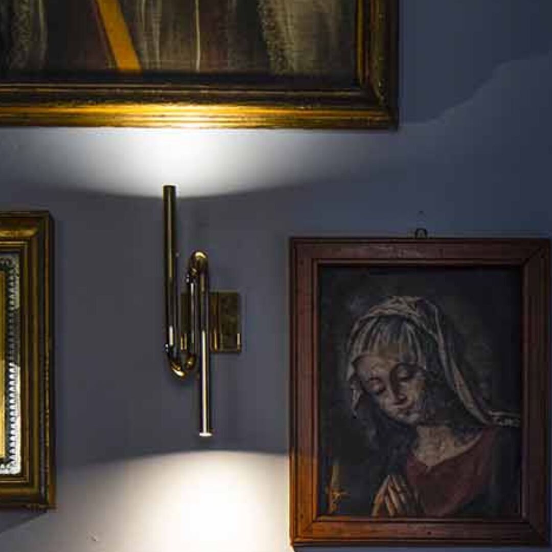 Foscarini Wandleuchte Tobia mit Stecker von Foscarini Gold-1