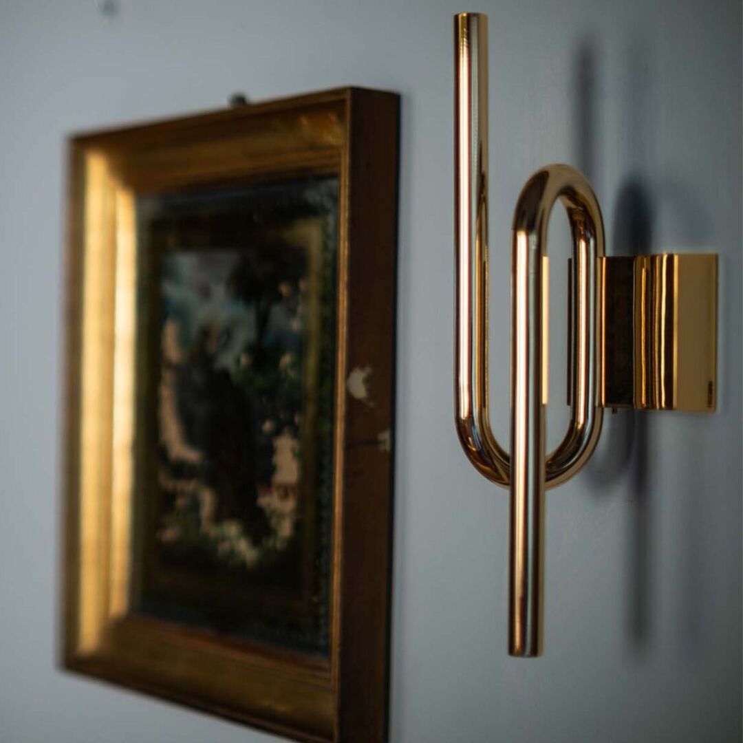 Foscarini Wandleuchte Tobia mit Stecker von Foscarini Gold-2