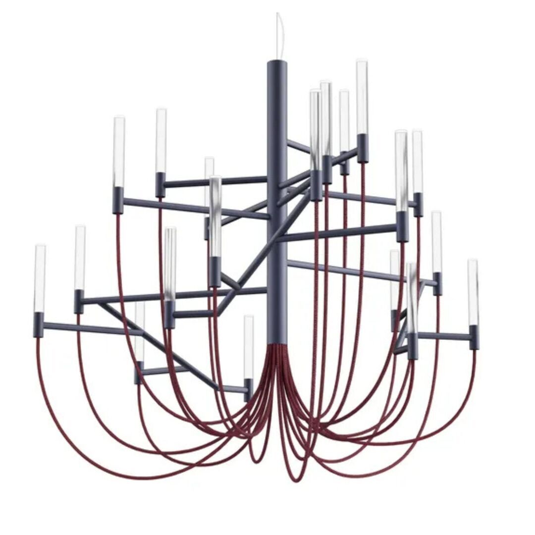 Foscarini Pendelleuchte Allumette von Foscarini Anthrazitgrau,  L / h. 10 m - Kabel