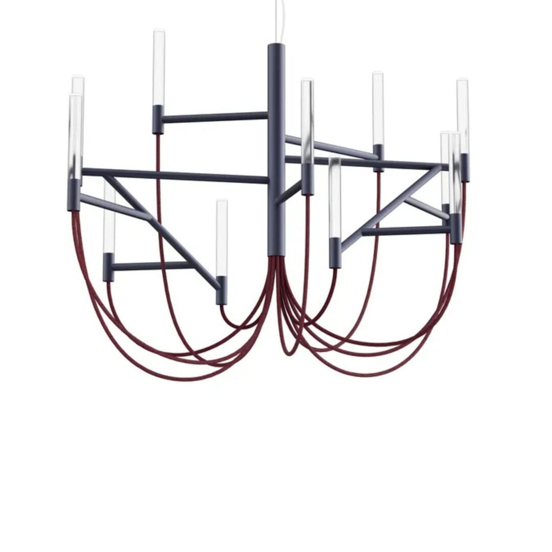 Foscarini Pendelleuchte Allumette von Foscarini Anthrazitgrau, M