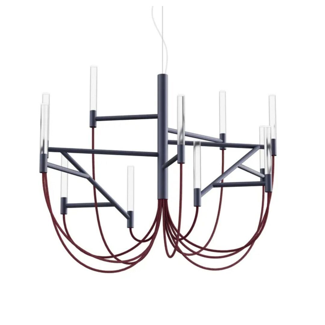 Foscarini Pendelleuchte Allumette von Foscarini Anthrazitgrau, M / h. 10 m - Kabel