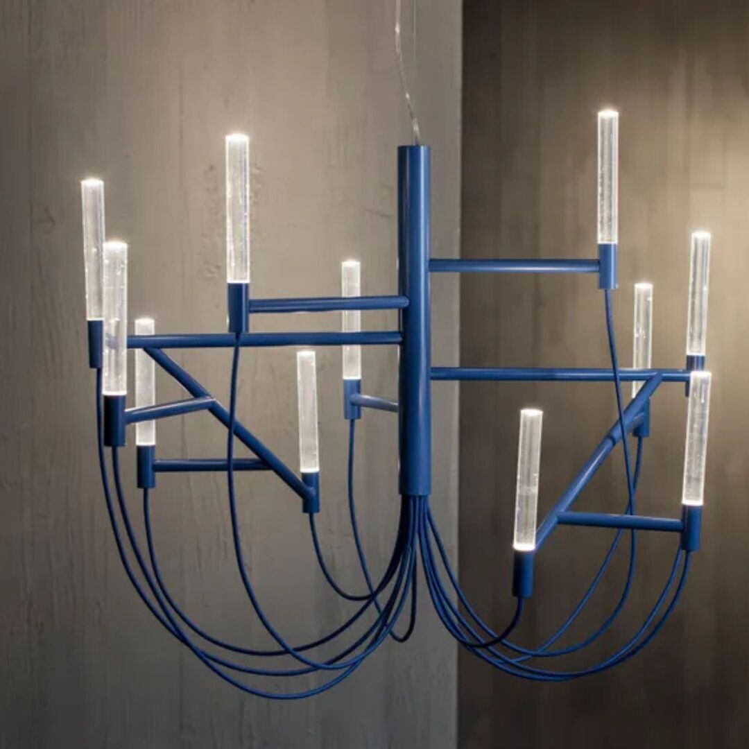 Foscarini Pendelleuchte Allumette von Foscarini Blau, M-1
