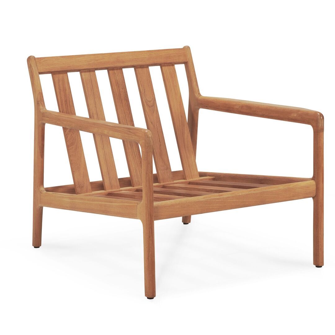 Ethnicraft Jack Loungesessel für Draußen Ohne Kissen, Teak
