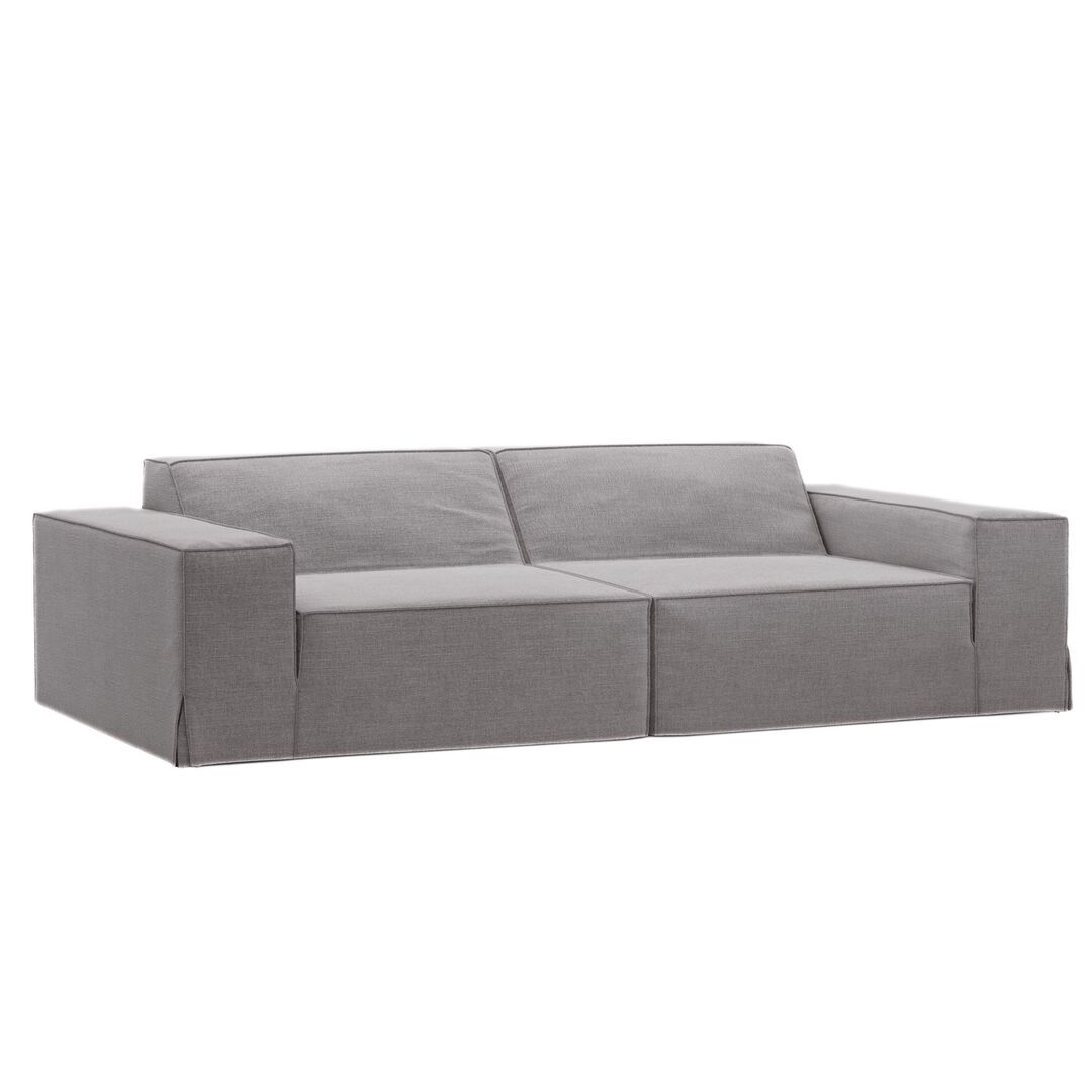 Micadoni MICADONI JODIE 3 Sitzer Sofa Lins - Warm grey