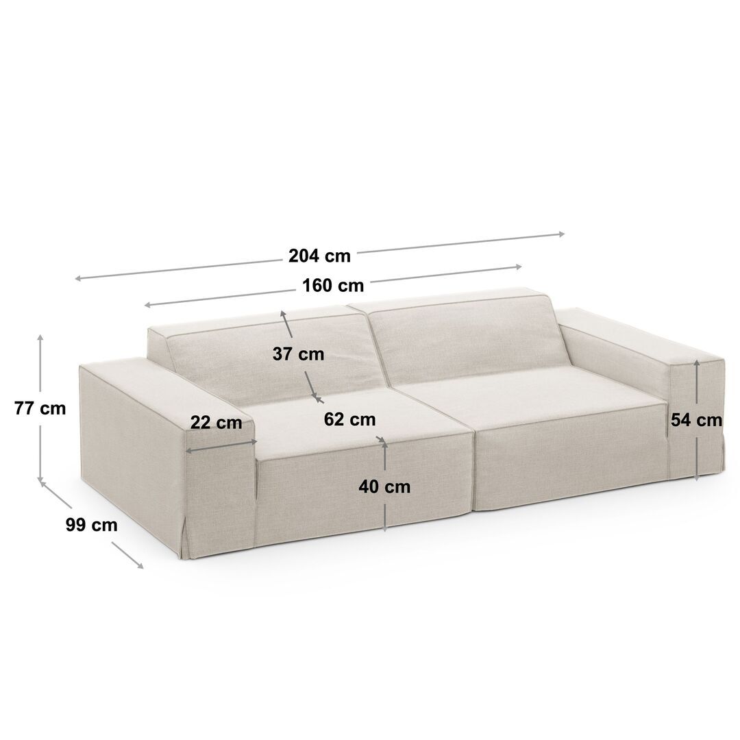 Micadoni MICADONI JODIE 3 Sitzer Sofa