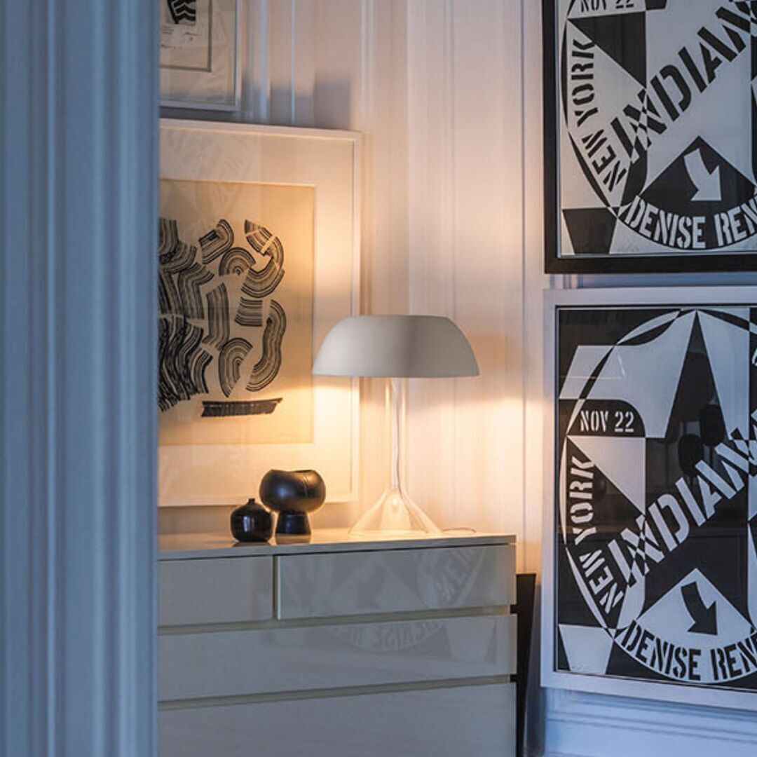 Foscarini Tischleuchte Chapeaux P von Foscarini Weiss-2