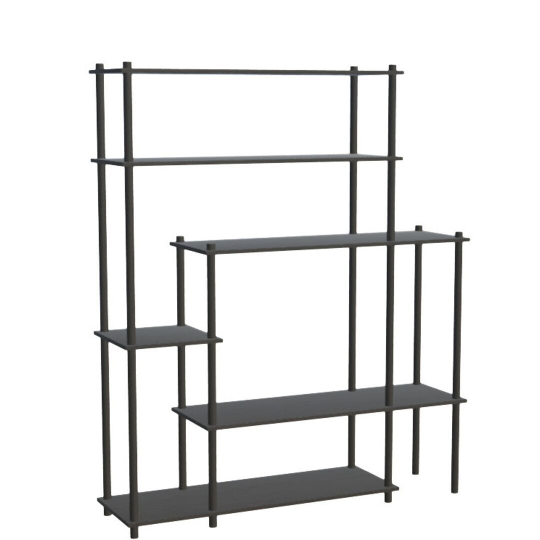 Woud Shelving System 11 Elevate von Woud Schwarz Eiche lackiert