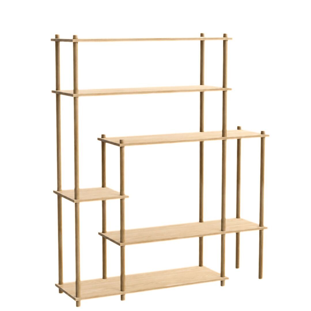 Woud Shelving System 11 Elevate von Woud Weiss pigmentierte Eiche
