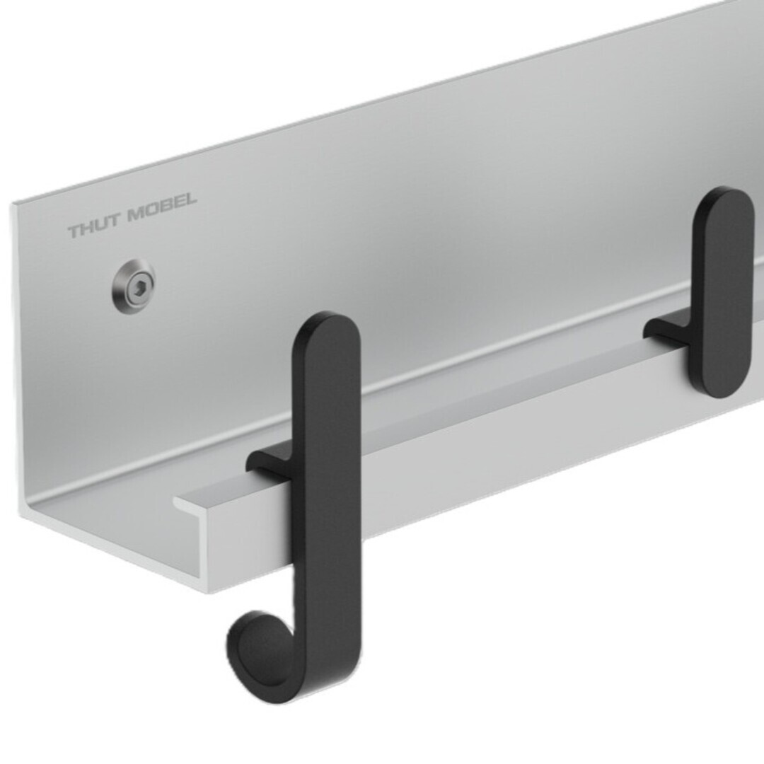 Thut  Garderobe 125 L: 58 cm, Aluminium eloxiert
