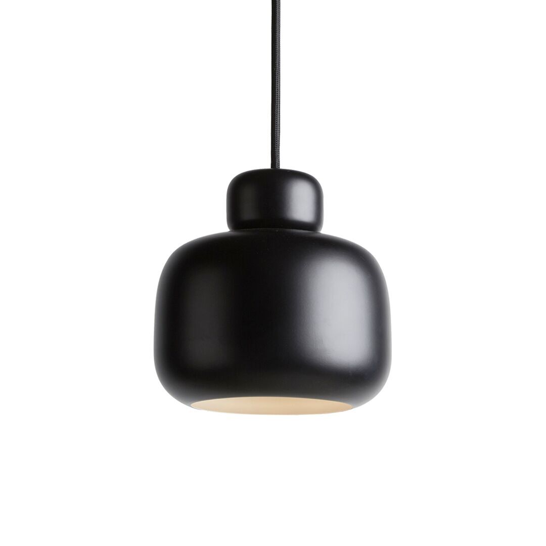Woud Grosse Pendelleuchte Stone von Woud Schwarz