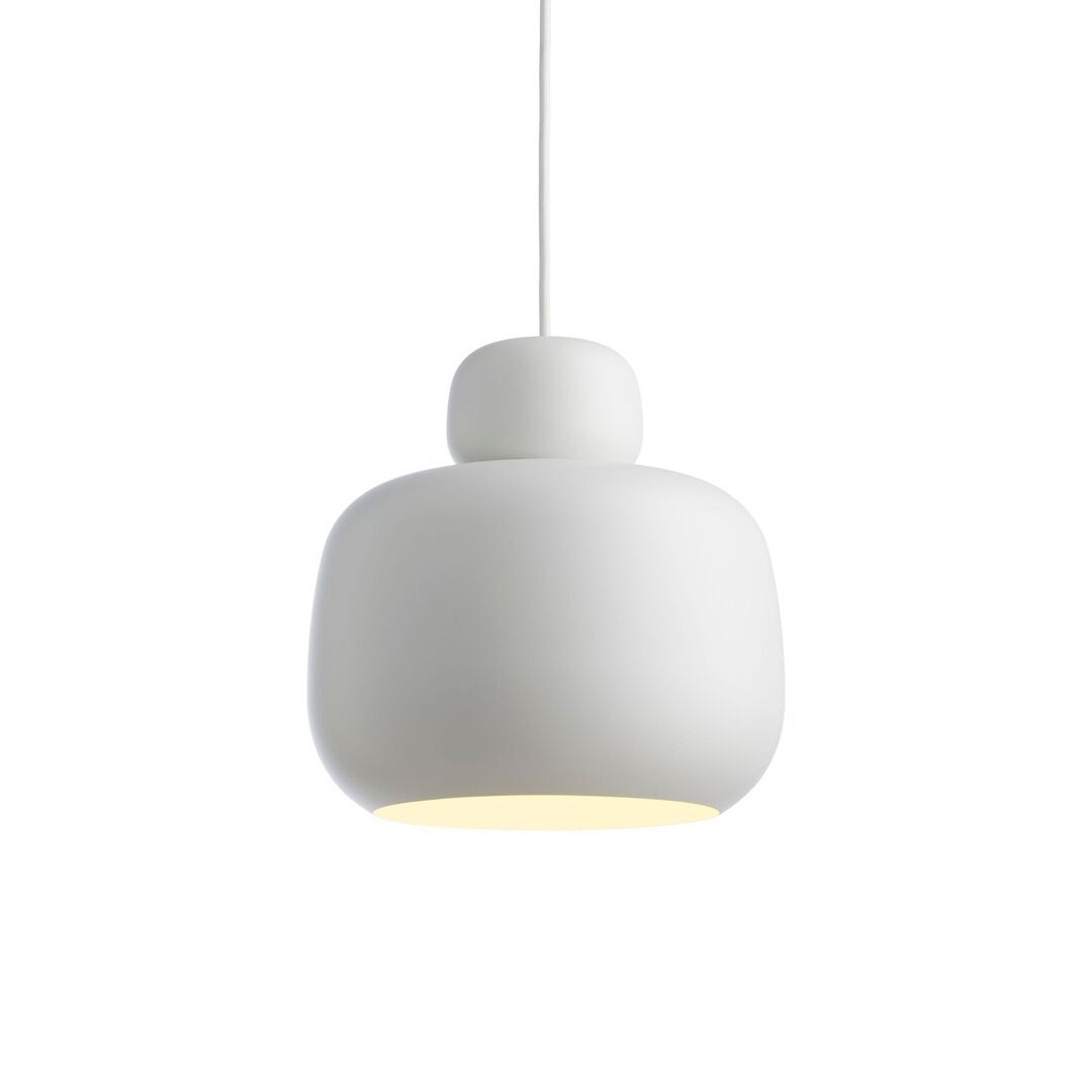 Woud Grosse Pendelleuchte Stone von Woud Weiss