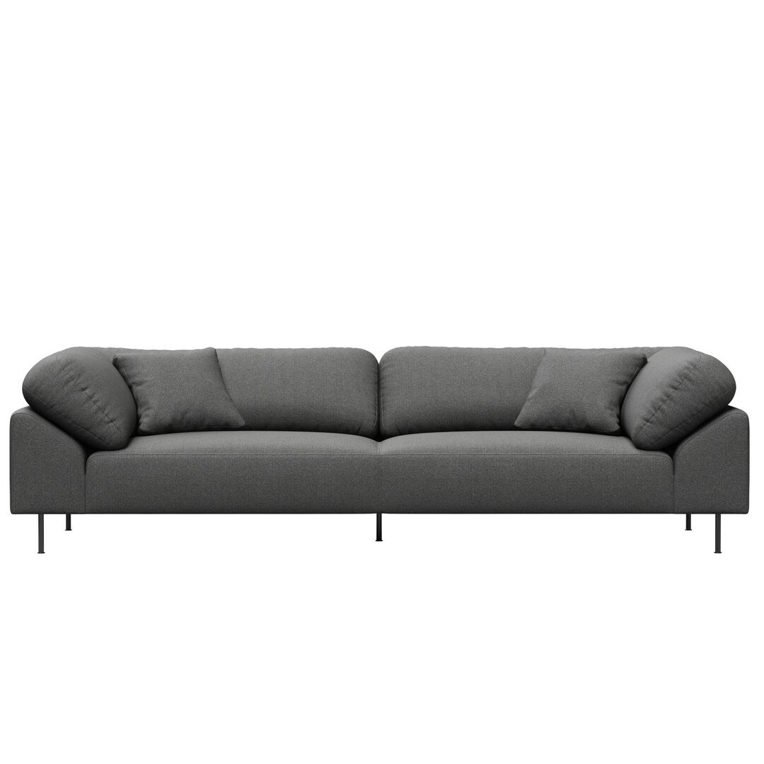 Woud 3-Sitzer Sofa Collar von Woud Dark grey - Cyber 2101