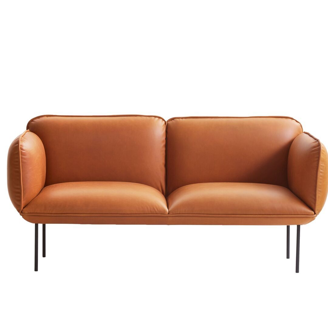 Woud 2-Sitzer Sofa Nakki von Woud Cognac 20320 - Envy