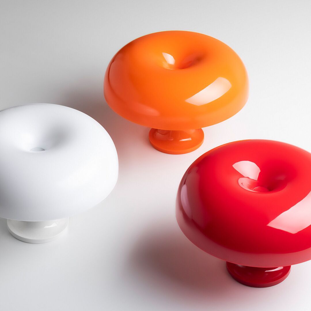 Artemide Tischleuchte Nessino von Artemide  Rot-2