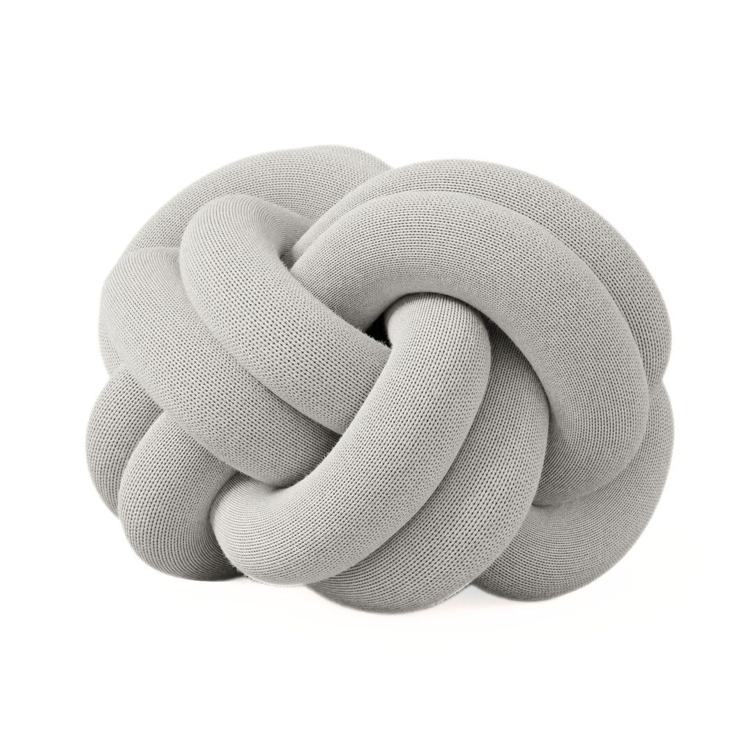 Design House Stockholm Furniture Cushion Knot von Design House Stockholm White grey, Decor cushion
