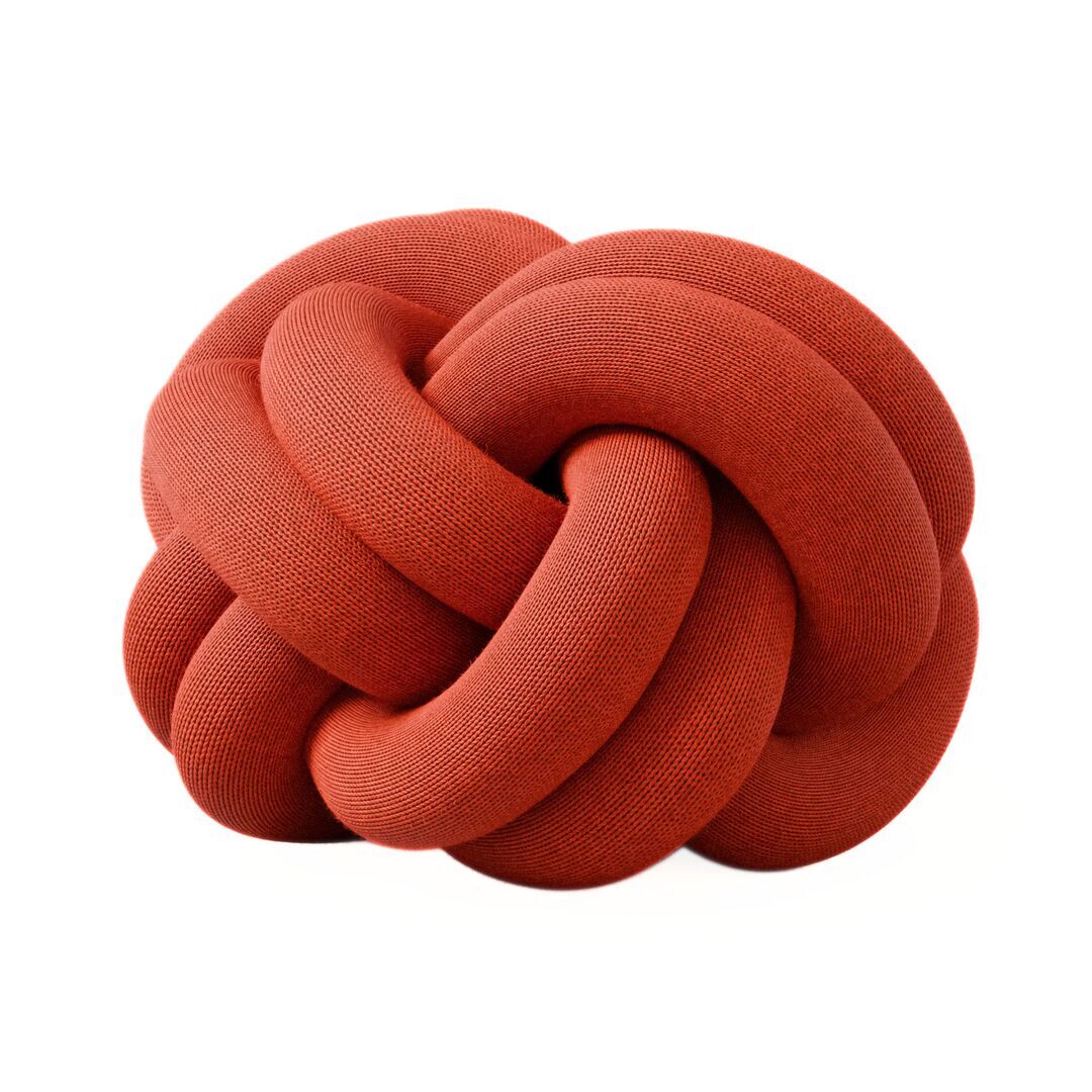 Design House Stockholm Furniture Cushion Knot von Design House Stockholm Orange Red, Decor cushion