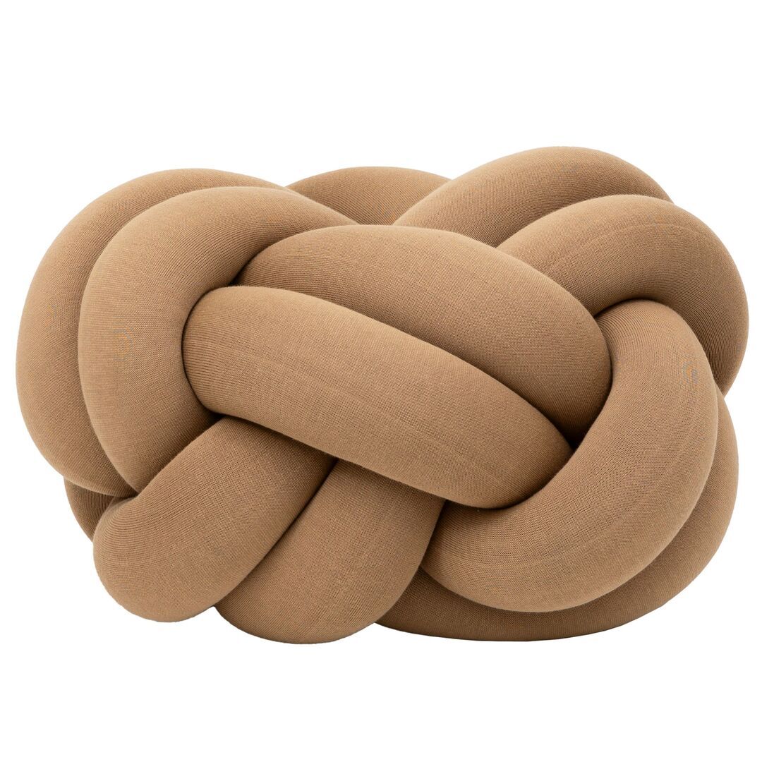 Design House Stockholm Furniture Cushion Pouf Knot von Design House Stockholm Camel