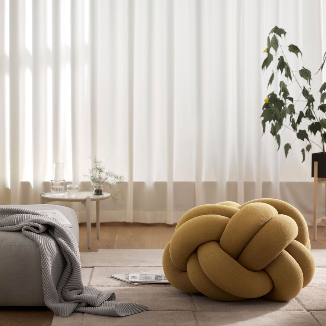 Cushion Pouf Knot von Design House Stockholm
