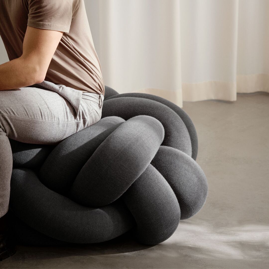 Cushion Pouf Knot von Design House Stockholm