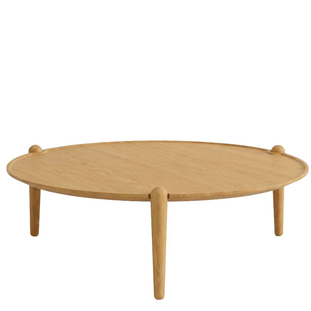 Design House Stockholm Furniture Couchtisch Aria Ø 90 cm von Design House Stockholm H: 30 cm, Eiche
