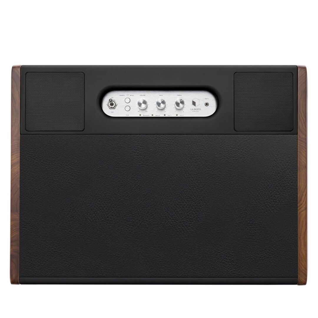 Cube Leather & Wood Soundsystem von La Boite Concept