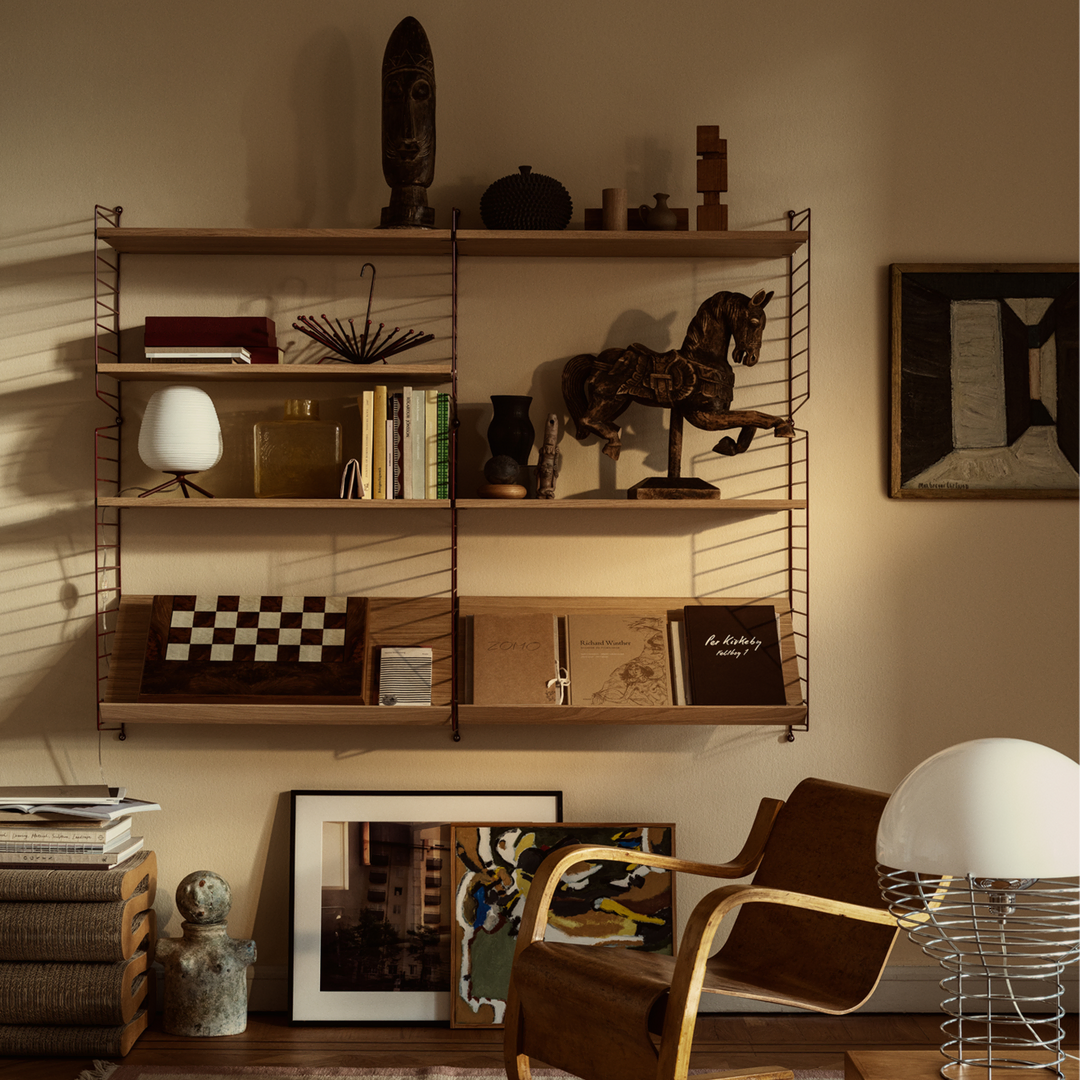 String Furniture Wall Panels / Pack 1 Dunkelrot