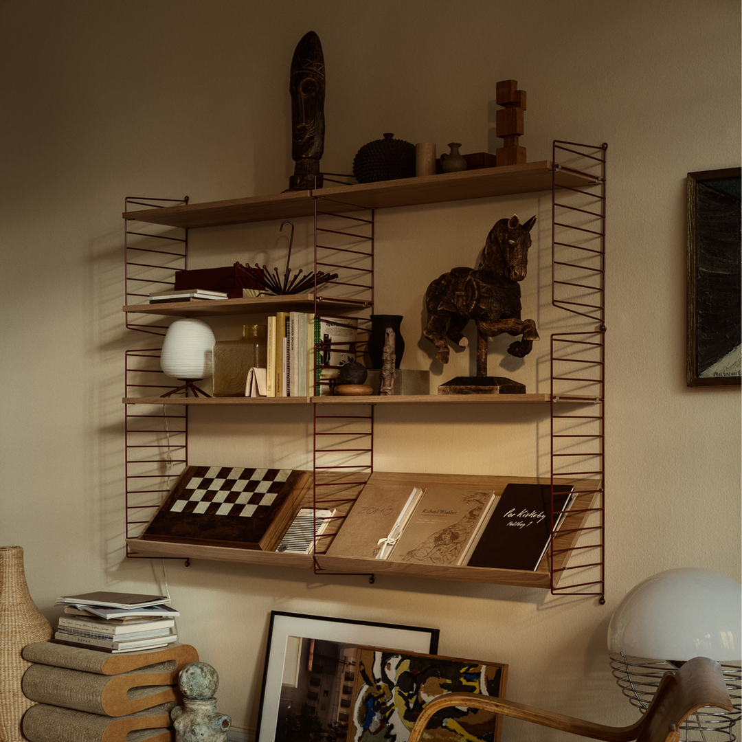String Furniture Wall Panels / Pack 1 Dunkelrot