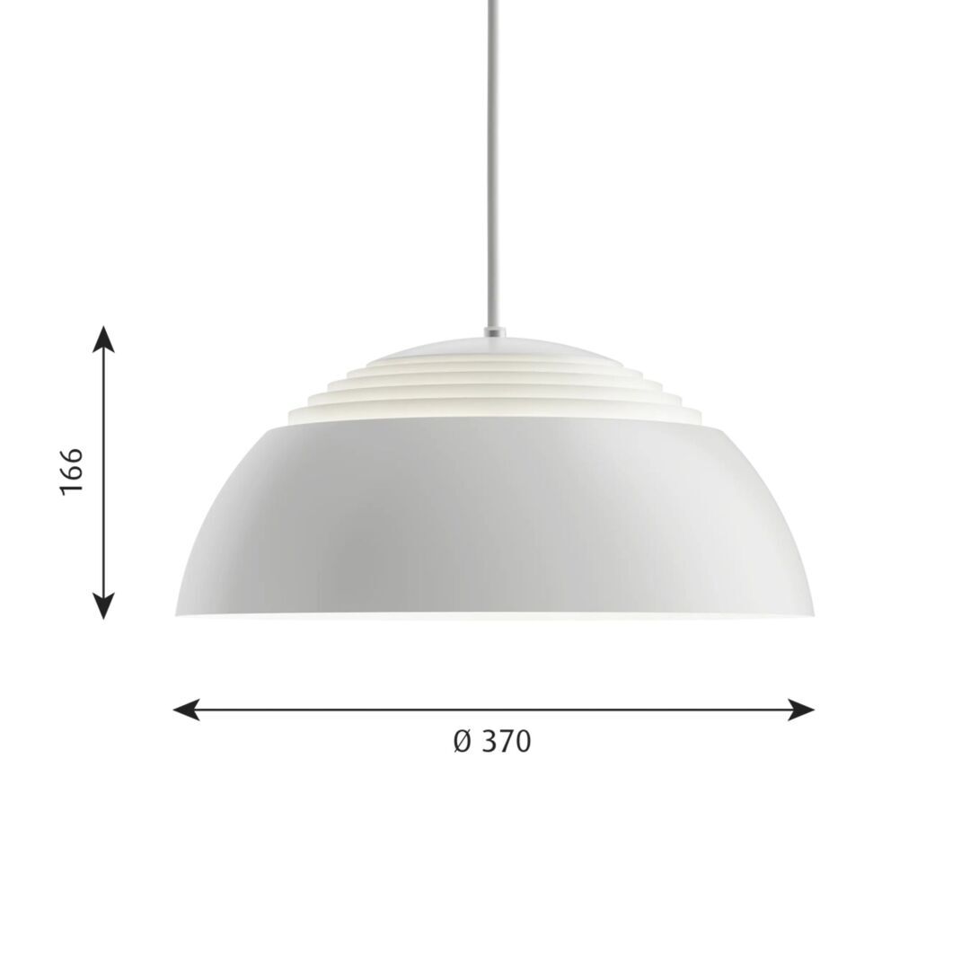 Louis Poulsen Pendelleuchte Royal von Louis Polsen Ø: 37 cm, DALI, Weiss, 2700K-1