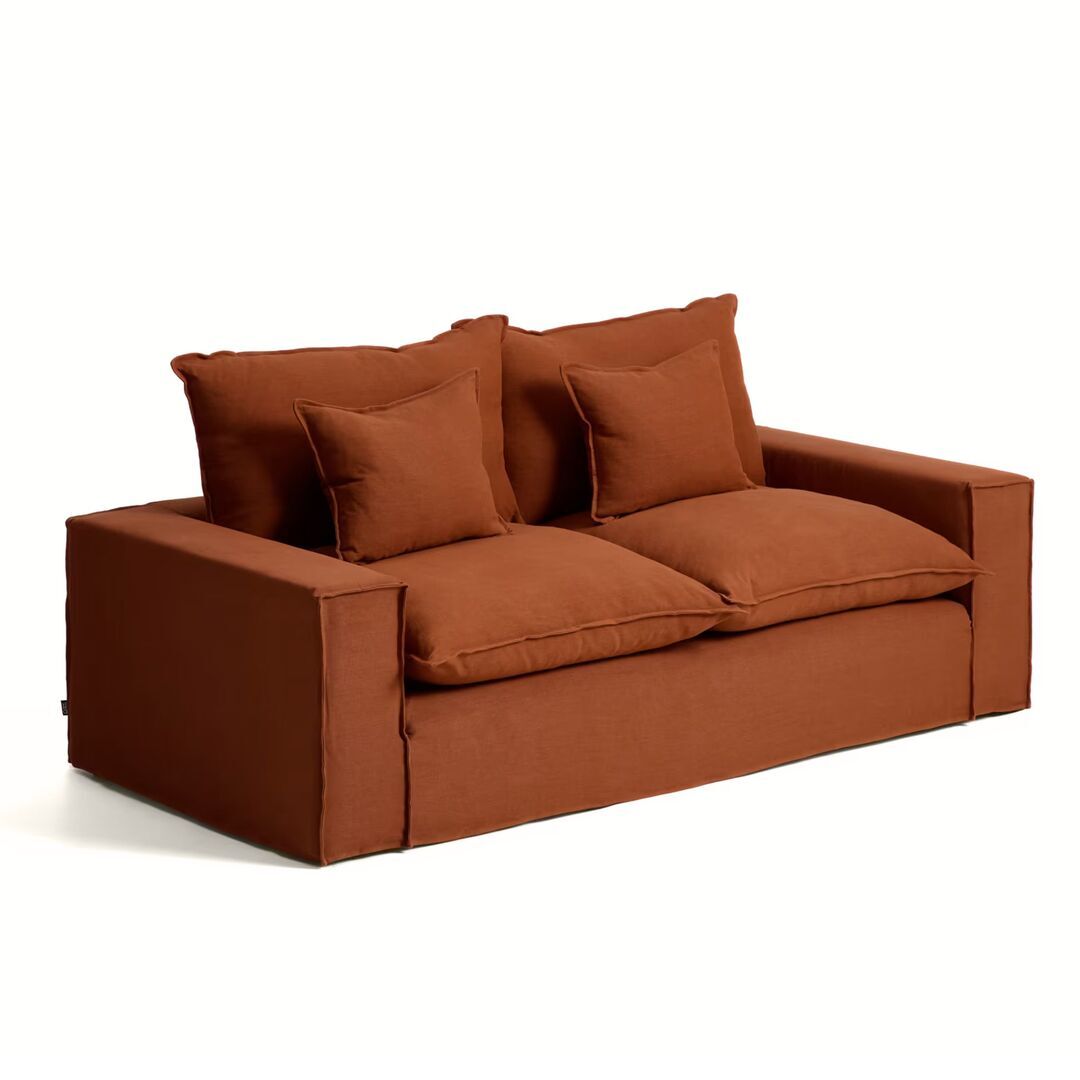 Kave Home Kave Home Anarela - 2-Sitzer Sofa B: 220 cm, Terrakotta