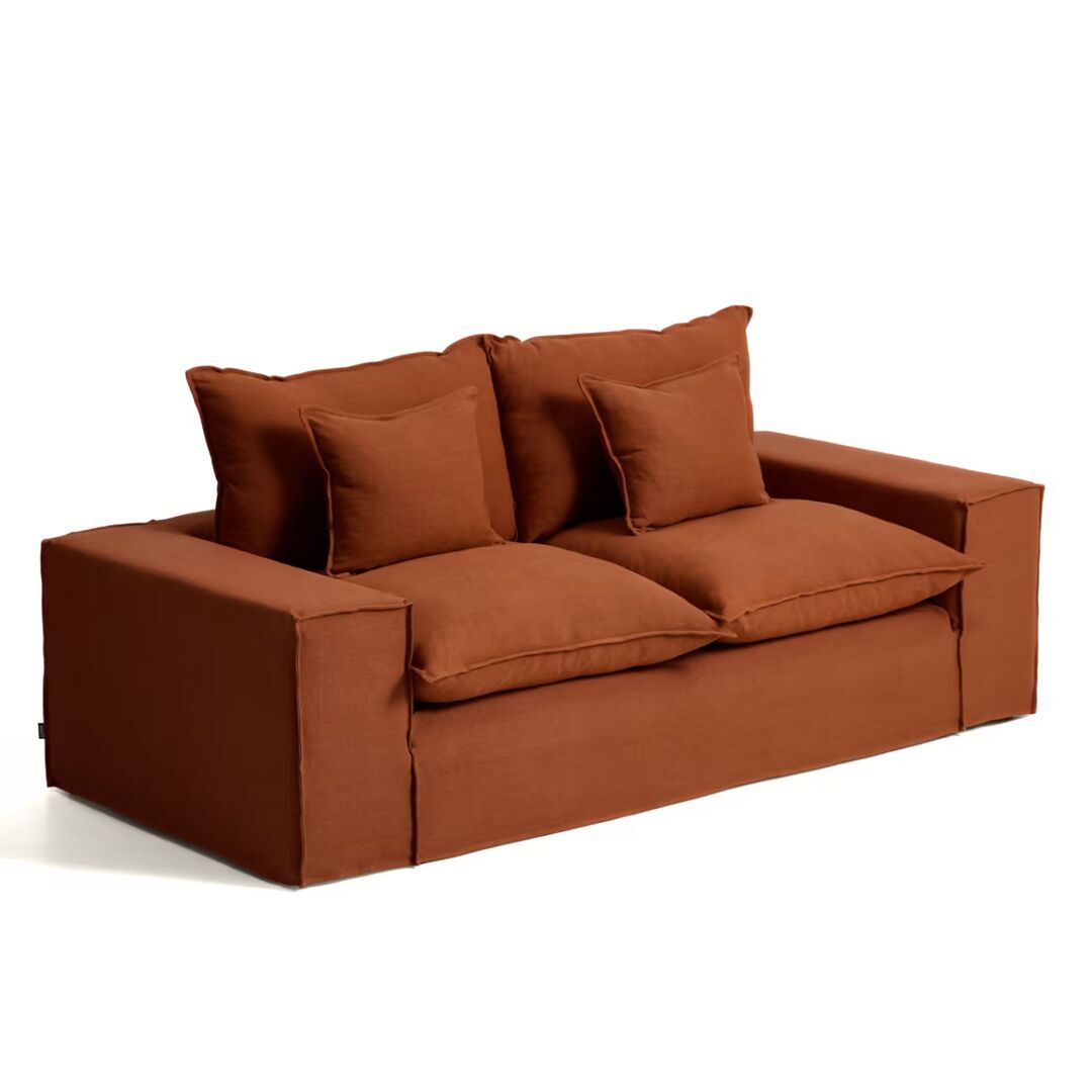 Kave Home Kave Home Anarela - 2-Sitzer Sofa B: 240 cm , Terrakotta