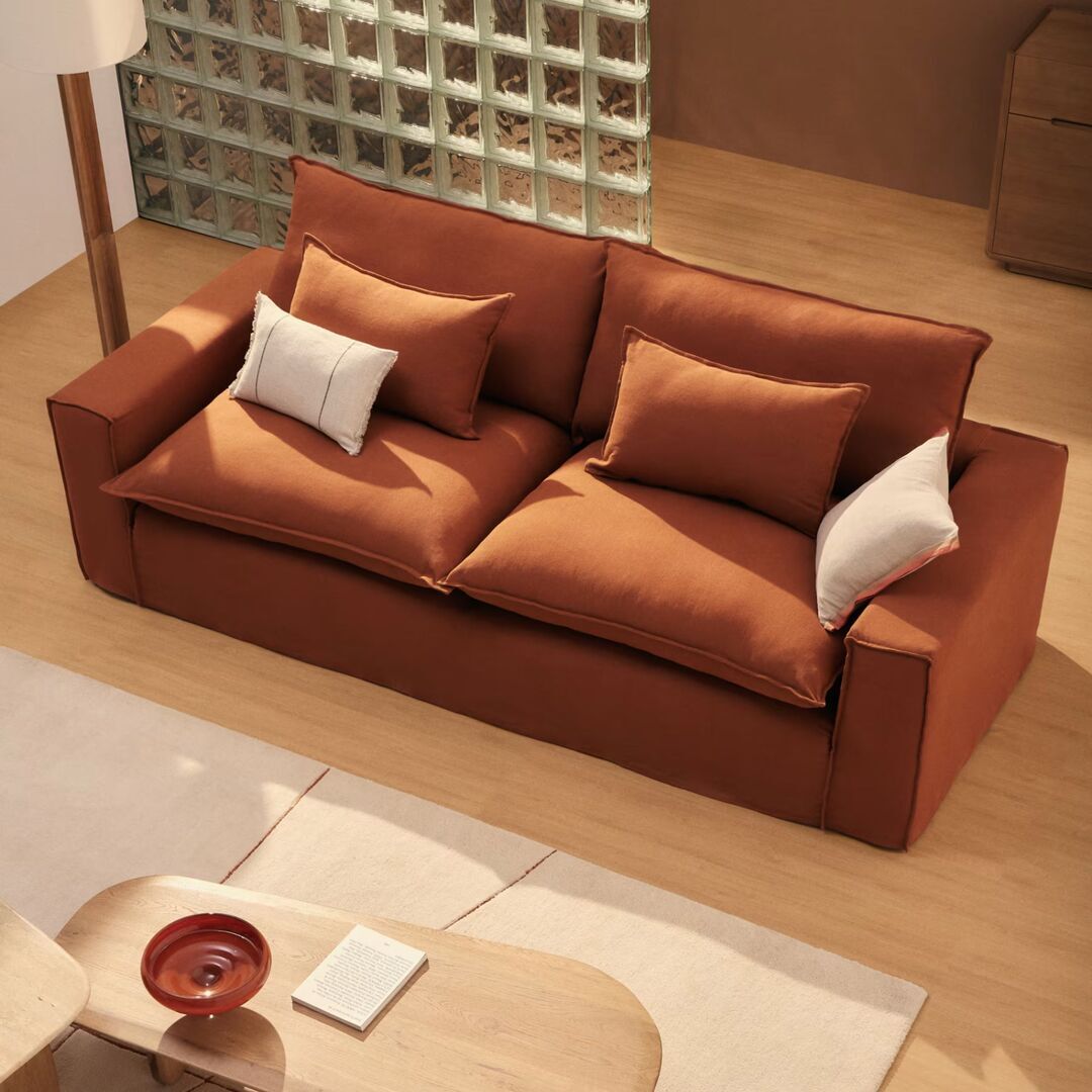 Kave Home Kave Home Anarela - 2-Sitzer Sofa B: 220 cm, Terrakotta