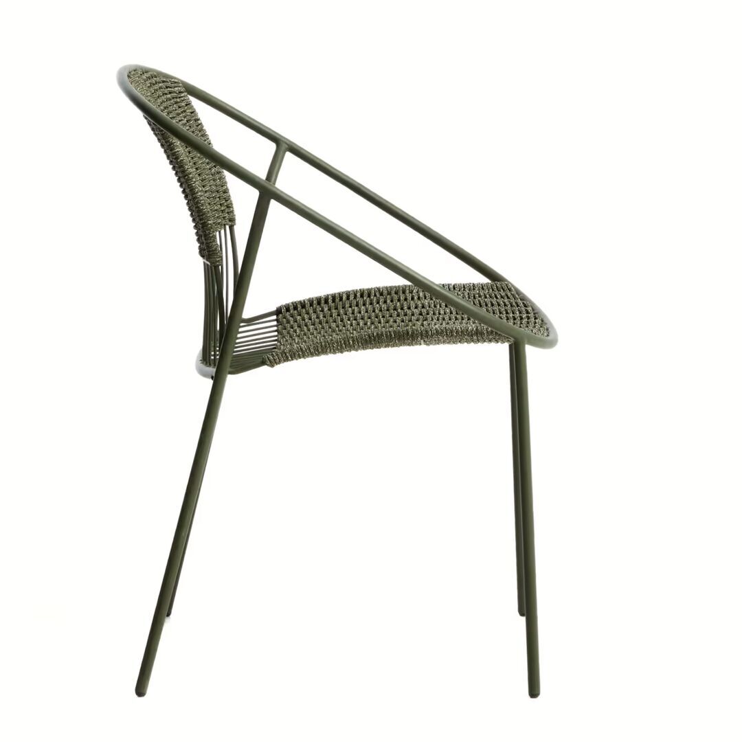 Kave Home Stapelbarer Outdoor-Stuhl Atrani von Kave Home Grün