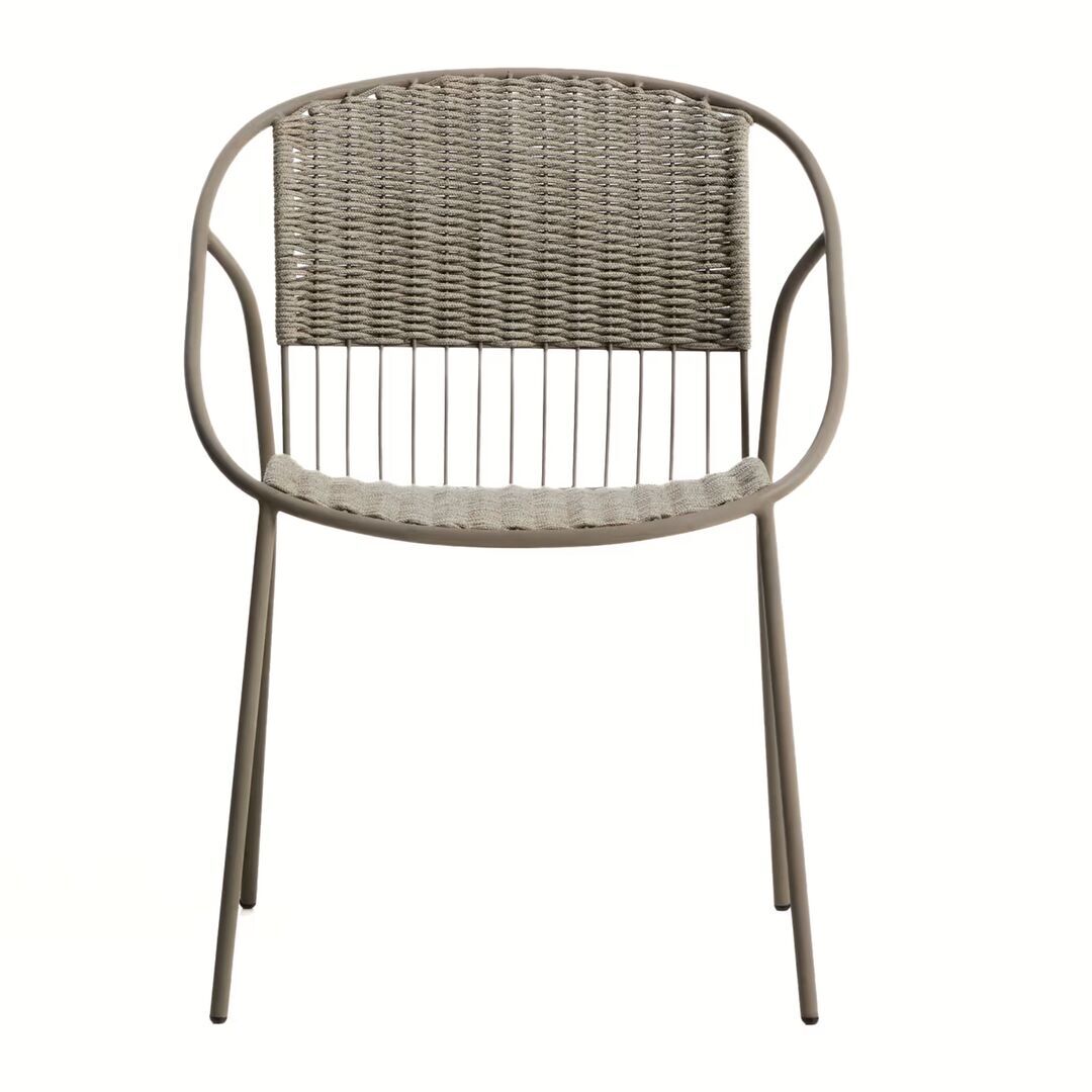 Kave Home Stapelbarer Outdoor-Stuhl Atrani von Kave Home Taupe