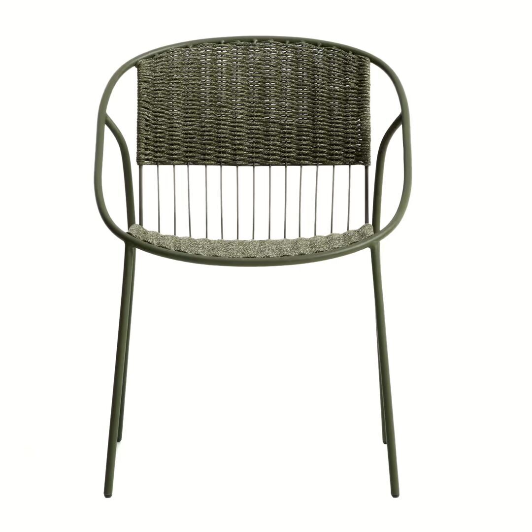 Kave Home Stapelbarer Outdoor-Stuhl Atrani von Kave Home Grün