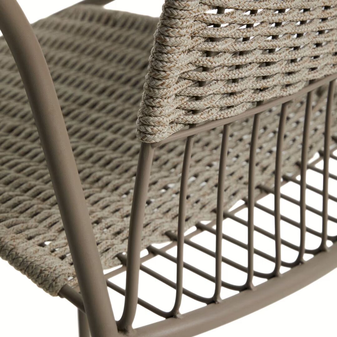 Kave Home Stapelbarer Outdoor-Stuhl Atrani von Kave Home Taupe
