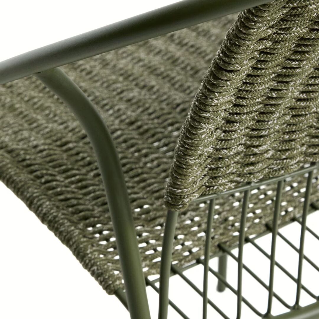 Kave Home Stapelbarer Outdoor-Stuhl Atrani von Kave Home Grün