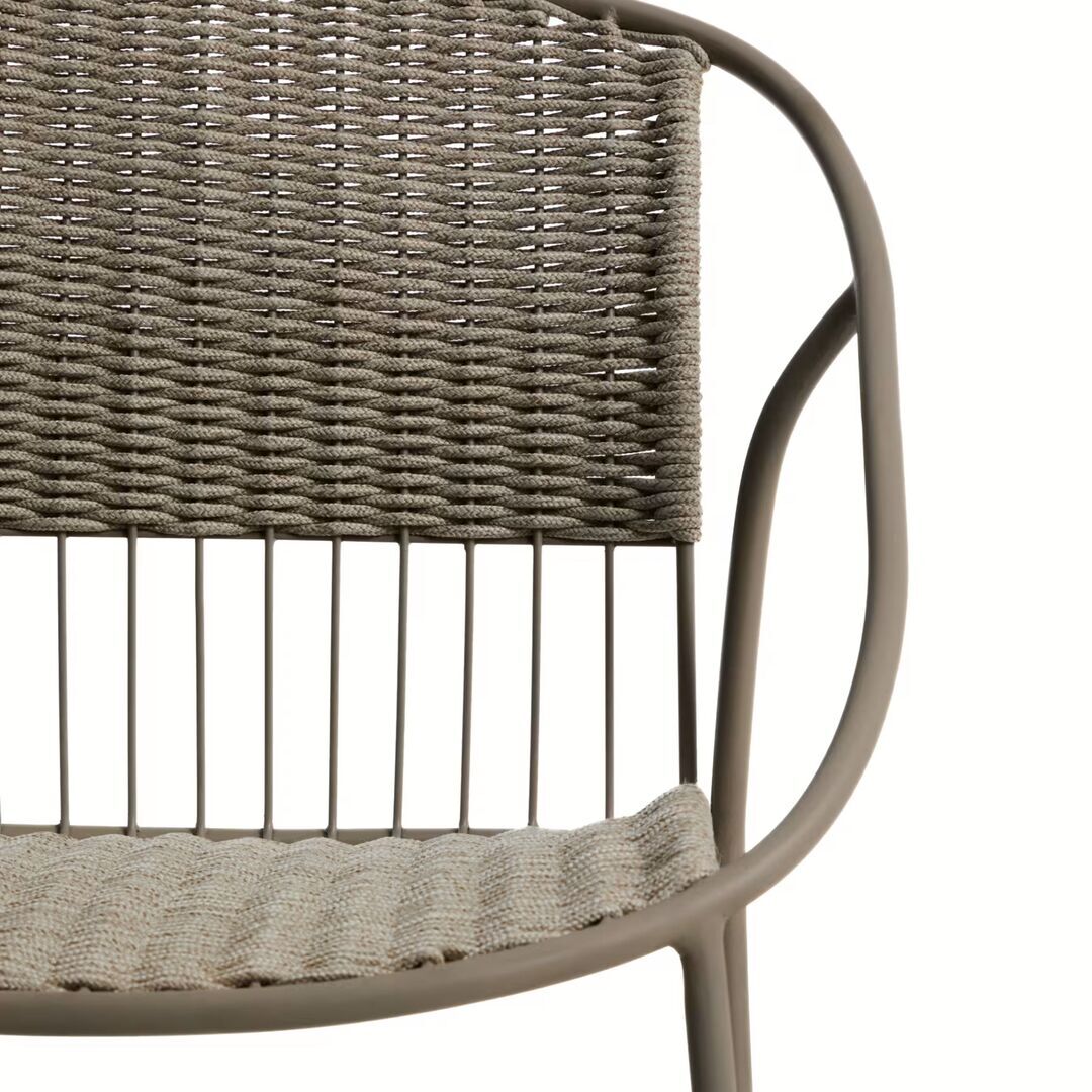 Kave Home Stapelbarer Outdoor-Stuhl Atrani von Kave Home Taupe