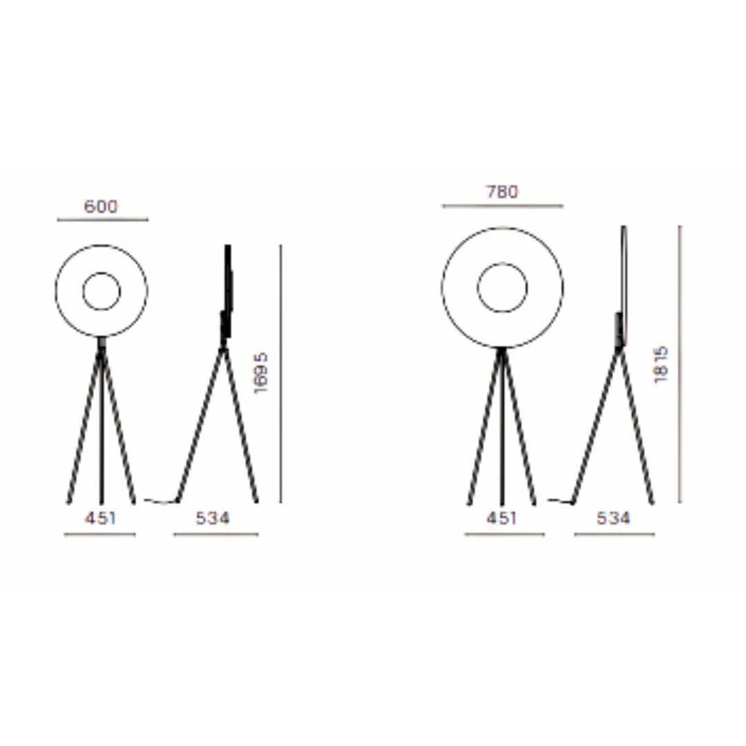 10H10 Stehleuchte Tripod Iris von 10H10