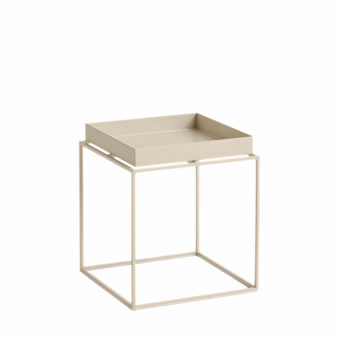 HAY Living Tray Table Warm Beige, B: 30 cm / T: 30 cm / H: 34 cm 