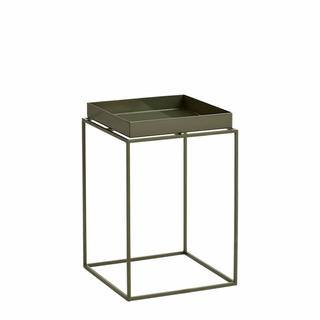 HAY Living Tray Table Olivgrün, B: 30 cm / T: 30 cm / H: 44 cm